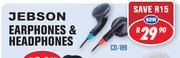 Jebson Earphones & Headphones CD-189