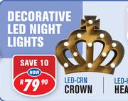 Decorative LED Night Lights Crown LED-CRN