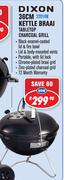 Dixon 36cm Kettle Braai Tabletop Charcoal Grill 22014N