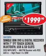 Dixon Single Din DVD & Digital Receiver With 7" TFT Touch Screen, Bluetooth, USB & SD Slots DN1228TH