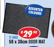 Door Mat Assorted Colours 17-3462-58 x 38cm