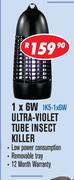 1 x 6W Ultra Violet Tube Insect Killer IK5-1 x 6W