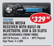 Dixon Digital Media Receiver With Built In Bluetooth USB & SD Slots & Detachable Front Panel DN3238M