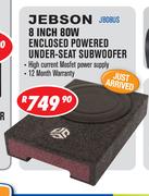Jebson 8 Inch 80W Enclosed Powered Under Seat Subwoofer JB08US