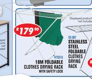 18M Foldable Clothes Drying Rack With Safety Lock KT027A