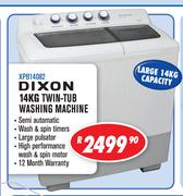 Dixon 14Kg Twin Tub Washing Machine XPB14082