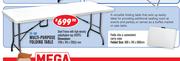 Multi Purpose Folding Table ZK-180