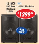 Jebson DJ/PA Speakers Sold As Pairs 12 Inch SH12