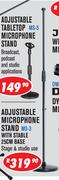 Sanchez Adjustable Microphone Stand With Stable 25cm Base MS-3