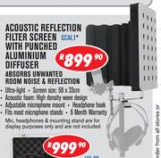 Acoustic Reflection Filter Screen With Punched Aluminium Diffuser SCAL1