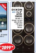 Dixon 3 x 8" Active Towers MX701