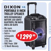 Dixon Portable 8 Inch Trolley Speaker H-8L 