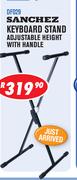 Sanchez Keyboard Stand (Adjustable Height) With Handle DF029