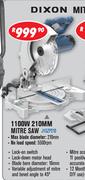 Dixon 1100W 210mm Mitre Saw J1GZP210