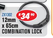 Beyer Bicycle Cable Locks 12mm x 65cm Combination Lock ZX1302