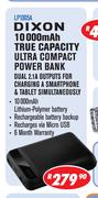 Dixon 10000 Mah True Capacity Ultra Compact Power Bank LP1005A