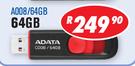 Adata USB 2.0 Retractable 64GB Flash Drive AD08/64GB