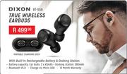 Dixon True Wireless Earbuds With Built In Rechargeable Battery & Docking Station BT-558