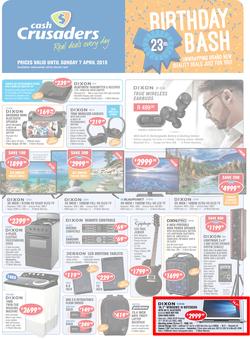 Cash Crusaders : Birthday Bash (15 March - 7 April 2019), page 1
