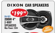 Dixon 200W 4" 2 Way Speakers DN-1021