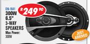 Dixon 300W 6.5" 3 Way Speakers DN-1641