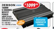 Jebson 1600W 5 Channel Mosfet Power Amplifier With Dedicated Subwoofer Channel JB180550