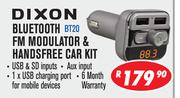 Dixon Bluetooth FM Modulator & Handsfree Car Kit BT20