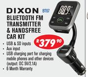 Dixon Bluetooth FM Transmitter & Handsfree Car Kit BT67