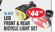 LED Front & Rear Bicycle Light Set 16-1012