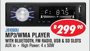 Jebson MP3/WMA Player With Bluetooth, FM Radio, USB & SD Slots JB1080U