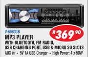 Jebson MP3 Player With Bluetooth, FM Radio, USB Charging Port, USB & Micro SD Slots V-6980DB
