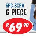 Beyer 6 Piece Screwdriver Set With Magnetic Tips 6PC-SCRV