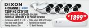 Dixon 4 Channel 720P HD CCTV KIT D6104CT 