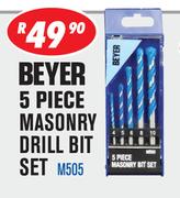 Beyer 5 Piece Masonry Drill Bit Set M505