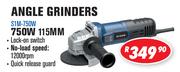Dixon 750W 115mm Angle Grinders S1M-750W