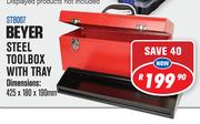 Beyer Steel Toolbox With Tray 425 x 180 x 190mm STB007