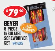 Beyer 5 Piece Insulated Screwdriver Set 5PC-ECRVC