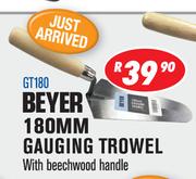 Beyer 180mm Gauging Trowel With Beechwood Handle GT180