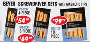 Beyer 6 Piece Screwdriver Set With Magnetic Tips 6PC-SCRV