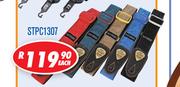 Assorted Guitar Straps With Leather Ends STPC1307-Each