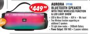 Dixon Aurora Bluetooth Speaker With True Wireless Function & LED Light Show  EPS186