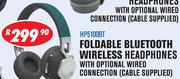 Dixon Bluetooth Wireless Foldable Headphones With Optional Wired Connection(Cable Supplied) HP5100BT