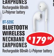 Dixon Bluetooth Wireless Neckband Earphones BT-535C