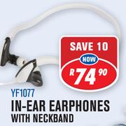 Dixon In-Ear Earphones With Neckband YF1077