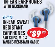 Dixon In-Ear Sweat Resistant Earphones YF-1176
