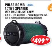 Dixon Pulse Bomb Active Speaker With Built In Light Show ET-S15L