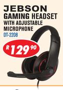 Jebson Gaming Headset With Adjustable Microphone DT-2208