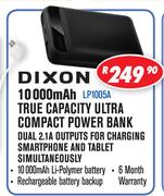 Dixon 10000 Mah True Capacity Ultra Compact Power Bank LP1005A