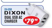 Dixon Dual USB AC Charger DH-05B