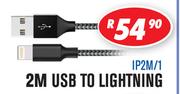 Dixon Sync & Charge Cables 2M USB To Lighting IP2M/1